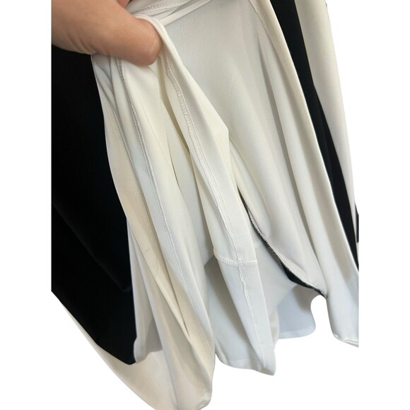 Lauren Ralph Lauren Dress 16 Black White Colorblock Stretch Lined Shift Career - Picture 14 of 14